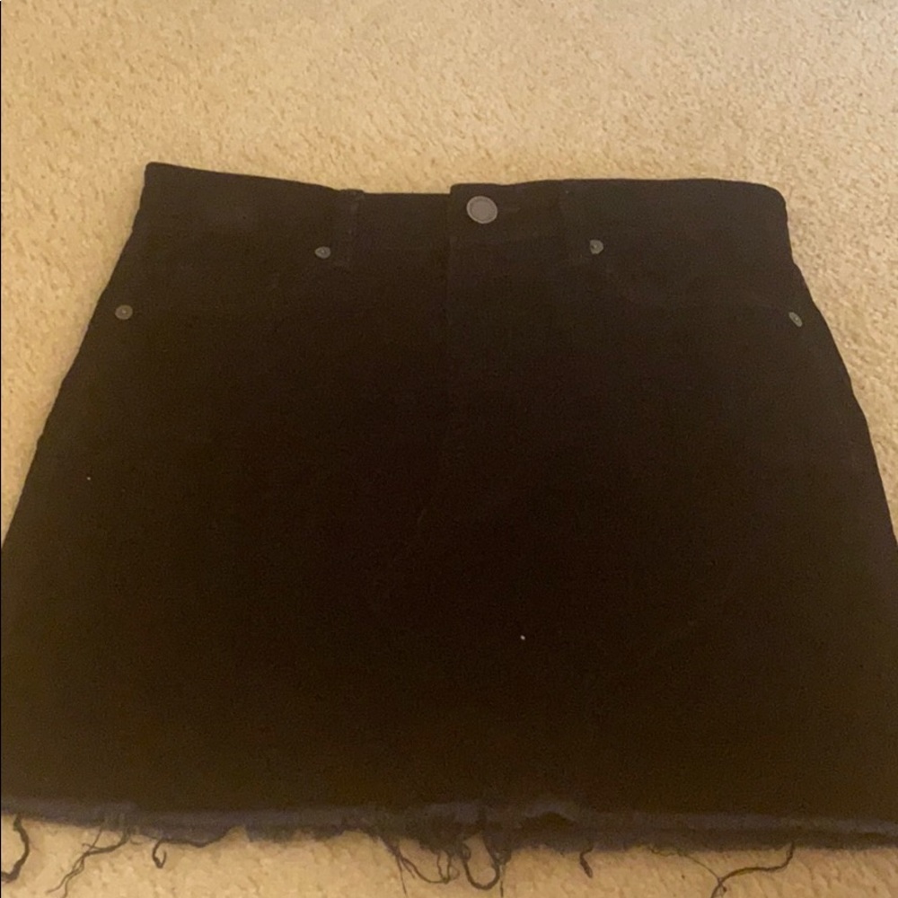 Blank NYC black denim skirt